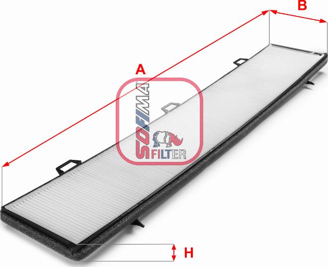 Sofima S 3236 C - Filter, interior air www.autospares.lv