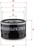 Sofima S 3759 R - Oil Filter www.autospares.lv