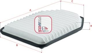 Sofima S 3D89 A - Gaisa filtrs www.autospares.lv