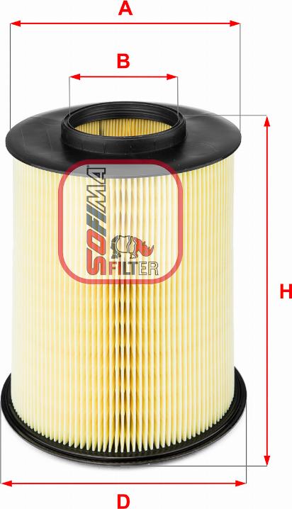 Sofima S 2722 A - Air Filter, engine www.autospares.lv