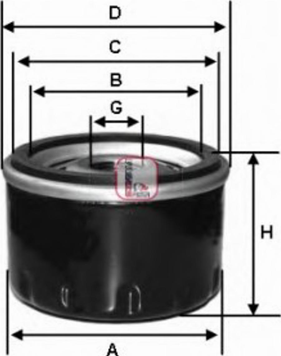 Sofima S 7410 R - Oil Filter www.autospares.lv