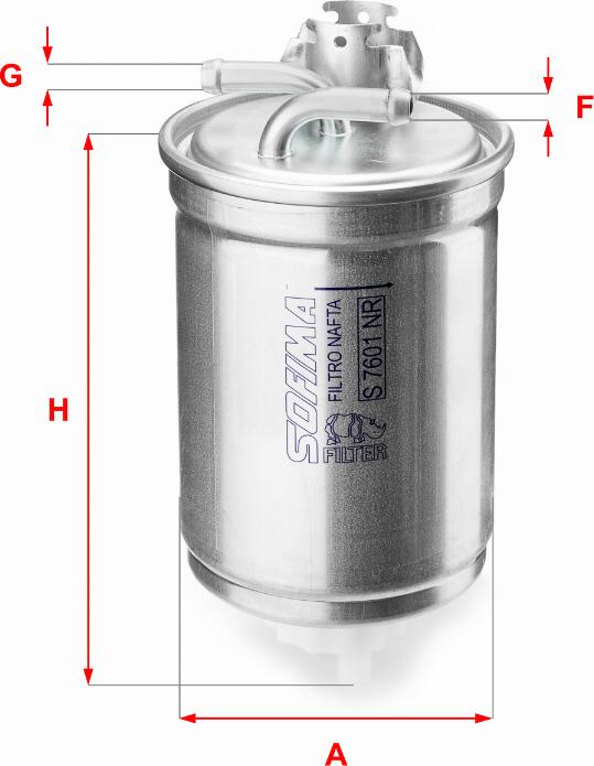 Sofima S 7601 NR - Fuel filter www.autospares.lv