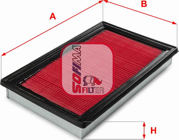 Sofima S 7680 A - Air Filter, engine www.autospares.lv