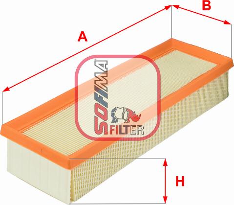 Sofima S 7702 A - Air Filter, engine www.autospares.lv