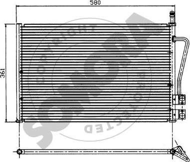 Somora 092560 - Kondensators, Gaisa kond. sistēma autospares.lv