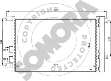 Somora 010160C - Kondensators, Gaisa kond. sistēma www.autospares.lv