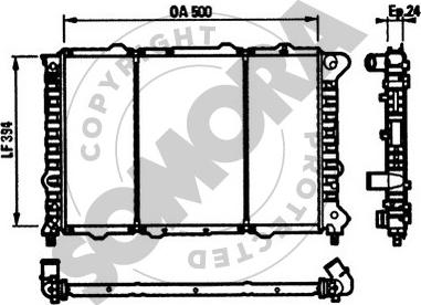 Somora 011242 - Radiators, Motora dzesēšanas sistēma www.autospares.lv