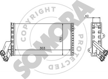 Somora 085050 - Siltummainis, Salona apsilde www.autospares.lv