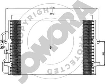 Somora 085060 - Kondensators, Gaisa kond. sistēma www.autospares.lv