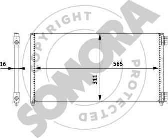 Somora 088060B - Kondensators, Gaisa kond. sistēma www.autospares.lv