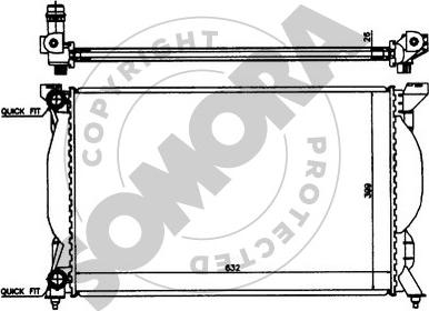 Somora 021540 - Радиатор, охлаждение двигателя www.autospares.lv