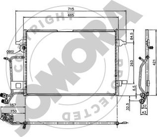 Somora 021360A - Kondensators, Gaisa kond. sistēma www.autospares.lv