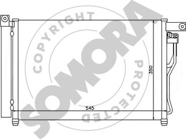 Somora 131460 - Kondensators, Gaisa kond. sistēma www.autospares.lv