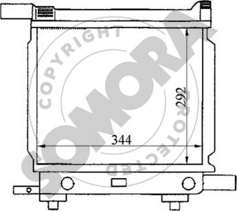 Somora 170440A - Радиатор, охлаждение двигателя www.autospares.lv