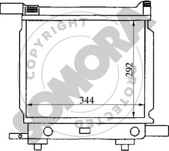 Somora 170540A - Радиатор, охлаждение двигателя www.autospares.lv