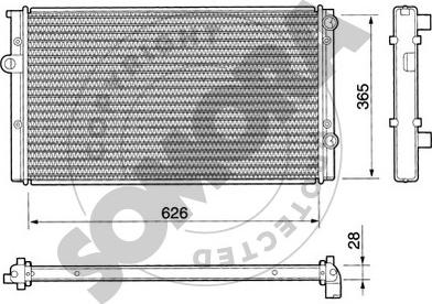 Somora 350841 - Radiators, Motora dzesēšanas sistēma autospares.lv