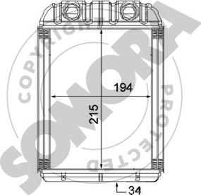 Somora 358550 - Siltummainis, Salona apsilde autospares.lv