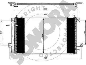 Somora 311860D - Kondensators, Gaisa kond. sistēma www.autospares.lv