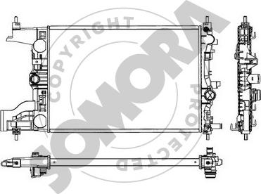 Somora 212040A - Radiators, Motora dzesēšanas sistēma autospares.lv