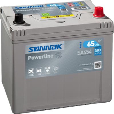 Sonnak SA654 - Starter Battery www.autospares.lv