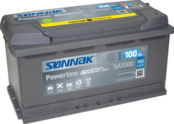 Sonnak SA1000 - Startera akumulatoru baterija www.autospares.lv
