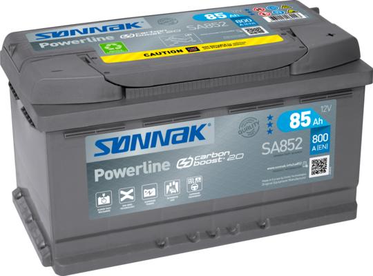 Sonnak SA852 - Starter Battery www.autospares.lv