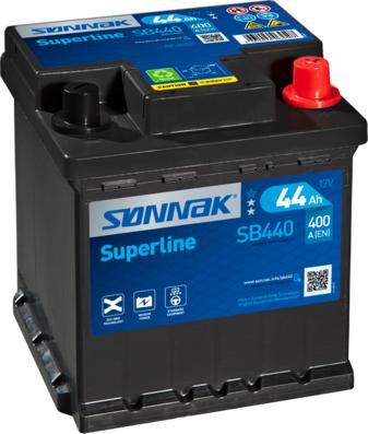 Sonnak SB440 - Starter Battery www.autospares.lv