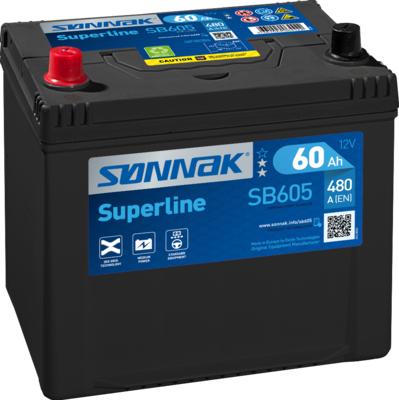 Sonnak SB605 - Starter Battery www.autospares.lv