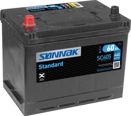 Sonnak SC605 - Starter Battery www.autospares.lv