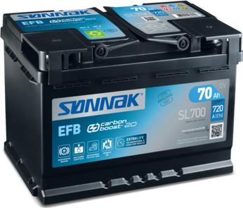 Sonnak SL700 - Starter Battery www.autospares.lv