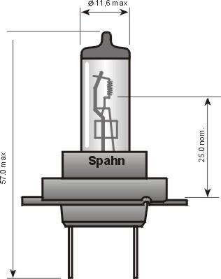 Spahn Glühlampen 57162 - Bulb, spotlight www.autospares.lv