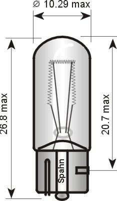 Spahn Glühlampen 5224 - Лампа накаливания, фонарь указателя поворота www.autospares.lv