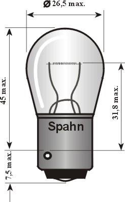 Spahn Glühlampen 2019 - Bulb, indicator www.autospares.lv