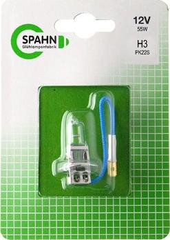 Spahn Glühlampen BL53162 - Лампа накаливания, фара дальнего света www.autospares.lv