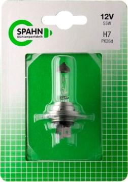 Spahn Glühlampen BL57162 - Kvēlspuldze, Tālās gaismas lukturis www.autospares.lv