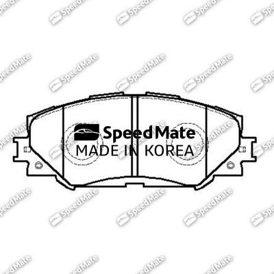 SpeedMate SM-BPJ025 - Brake Pad Set, disc brake www.autospares.lv