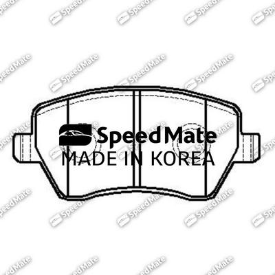 SpeedMate SM-BPJ027 - Тормозные колодки, дисковые, комплект www.autospares.lv