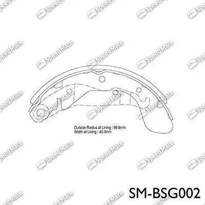 Intelli DA132 - Bremžu loku komplekts www.autospares.lv