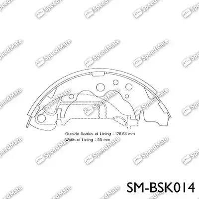 SpeedMate SM-BSK014 - Bremžu loku komplekts www.autospares.lv