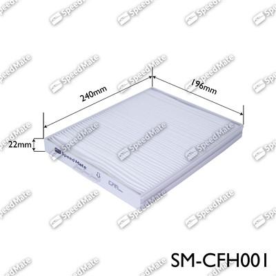 SpeedMate SM-CFH001 - Filter, interior air www.autospares.lv