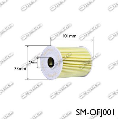 SpeedMate SM-OFJ001 - Eļļas filtrs autospares.lv