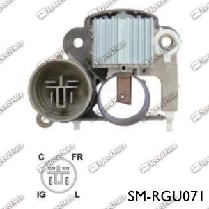 SpeedMate SM-RGU071 - Ģeneratora sprieguma regulators autospares.lv