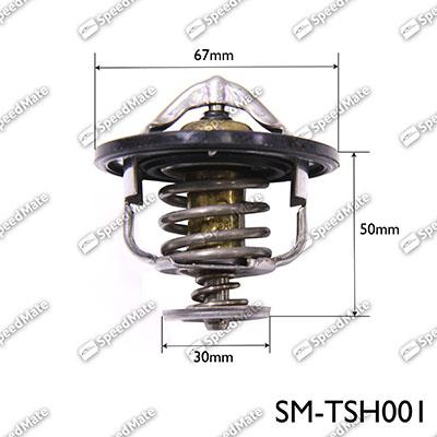 SpeedMate SM-TSH001 - Термостат охлаждающей жидкости / корпус www.autospares.lv