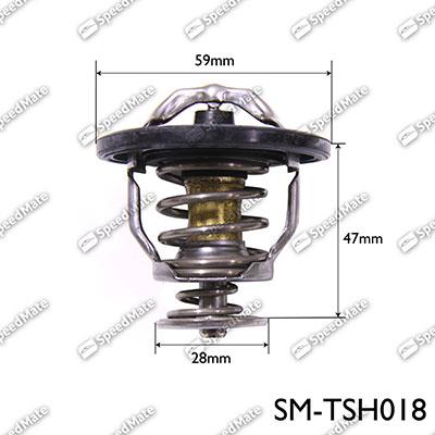 SpeedMate SM-TSH018 - Термостат охлаждающей жидкости / корпус www.autospares.lv