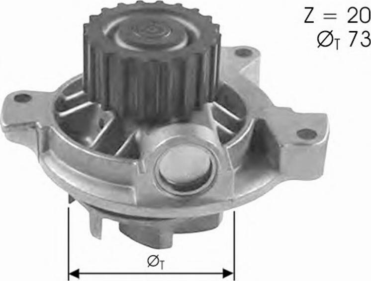 Spidan 91414 - Water Pump www.autospares.lv