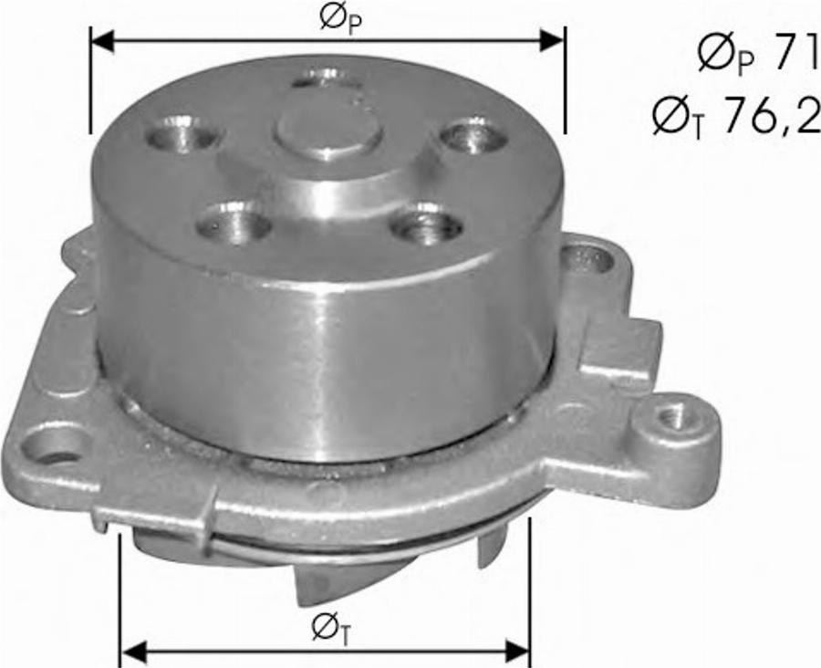 Spidan 60573 - Water Pump www.autospares.lv