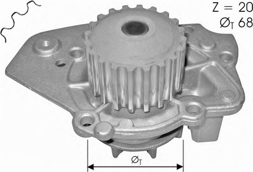 Spidan 60320 - Водяной насос www.autospares.lv