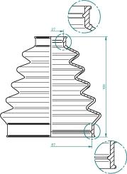 Spidan 190965 - Bellow, drive shaft www.autospares.lv