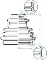 Spidan 190967 - Пыльник, приводной вал www.autospares.lv