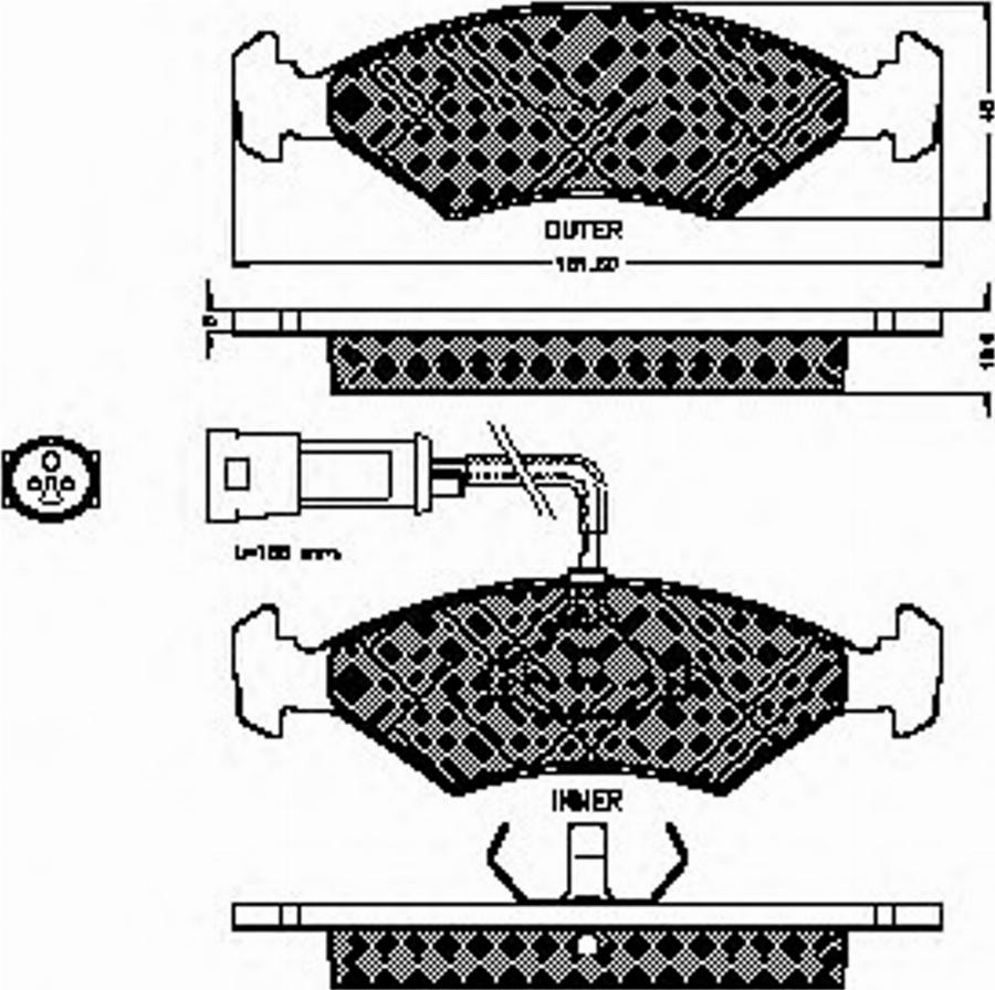 Spidan 30944 - Bremžu uzliku kompl., Disku bremzes www.autospares.lv